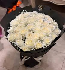 Luxury White Rose Bouquet
