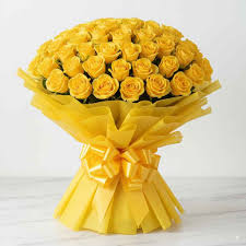 Luxury Yellow Rose Bouquet
